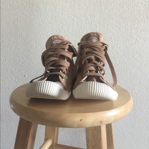 Palladium high top canvas sneakers